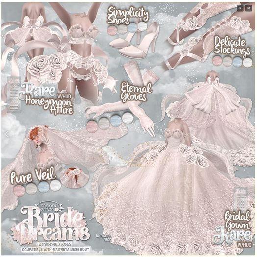 :Moon Amore: BrideDreams/ Delicate Stockings/  WHITE