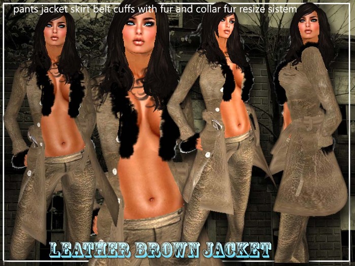 leather brown mariela jacket !!!!