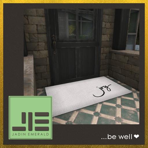Alaia Welcome Mat - Joyful Doorbell Player and Simple Visitor Greeter (on Collision) - Mesh - Copy/Mod (Wear to Unpack) 