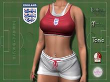 ENGLAND - TANK TOP & SHORTS - RED