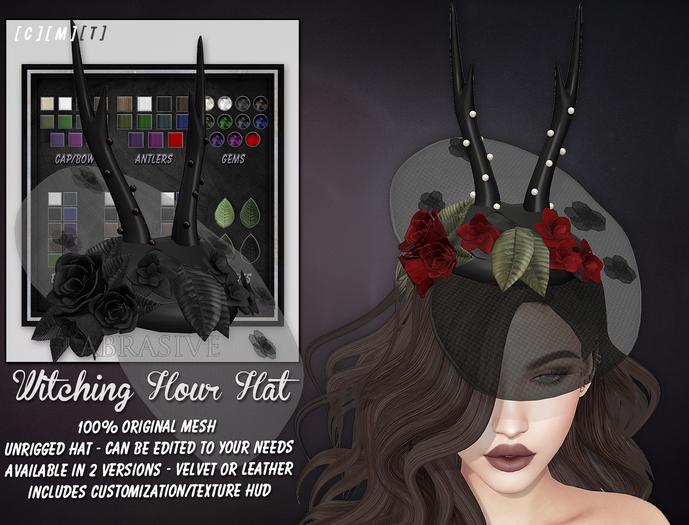 [ abrasive ] Witching Hour Hat - Leather