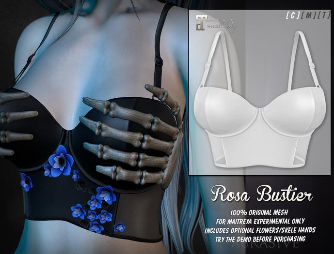 [ abrasive ] Rosa Bustier - White