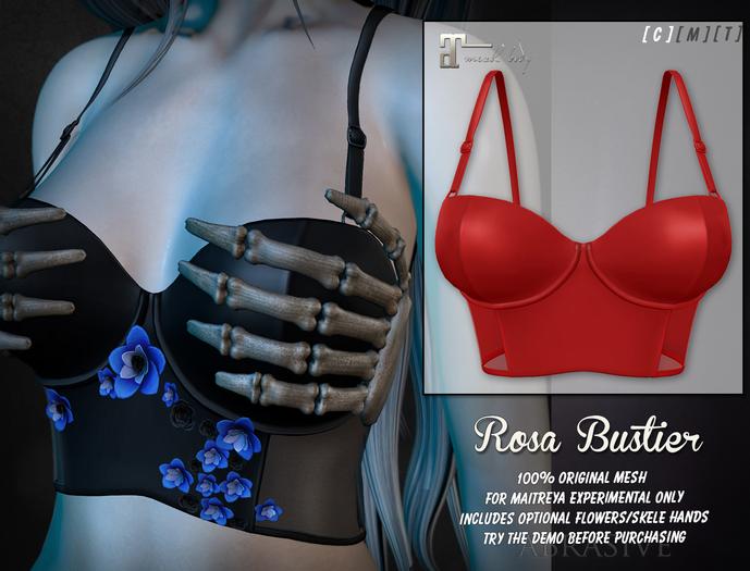 [ abrasive ] Rosa Bustier - Red