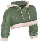 Kaithleen's Crop Hoodie - Green