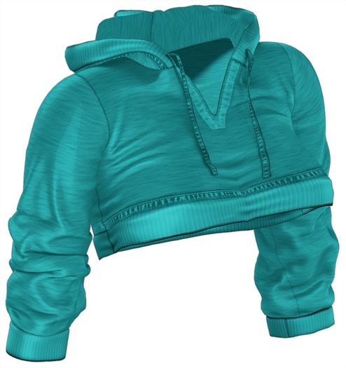 Kaithleen's Crop Hoodie - Mint