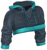 Kaithleen's Crop Hoodie - Navy