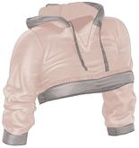 Kaithleen's Crop Hoodie - Nude