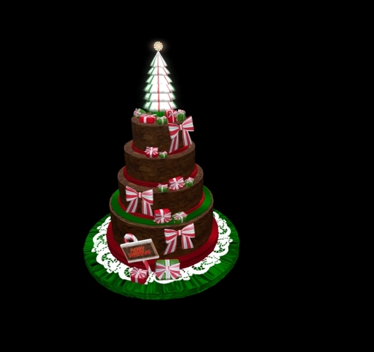 Divivity Peppermint Chocolate Christmas Cake