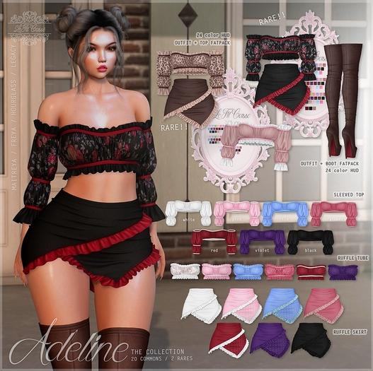 {le fil casse} Adeline Ruffle Tube Maitreya Violet Dot