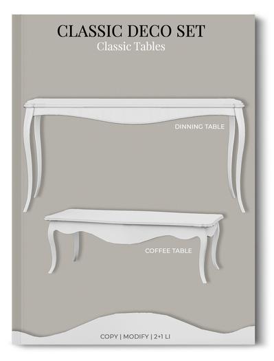 MINIMAL - Classic Tables set