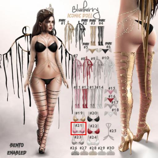 #21 Blueberry - Iconic Doll - Bra - Pixie - Maitreya