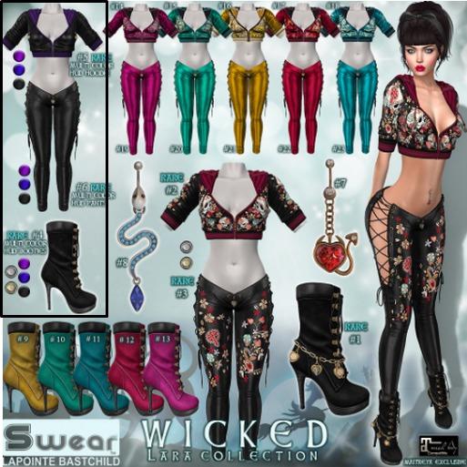 4. RARE L&B Swear WICKED Laced Up Boot - Multi