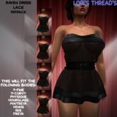 [L.T] Raven Dress - Lace - Fatpack (REZ ME)