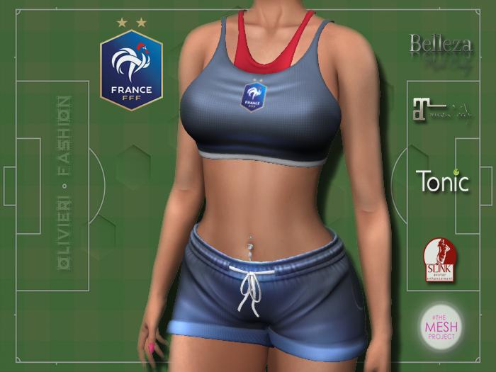 FRANCE - TANK TOP & SHORTS