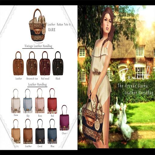 =Zenith=Leather Handbag (Coral)