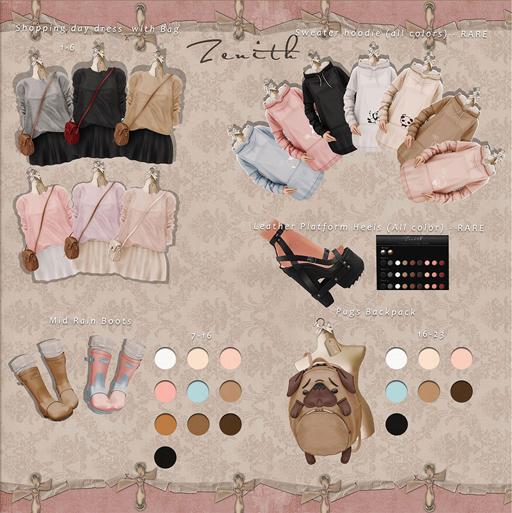 =Zenith=Pugs Backpack (Black)