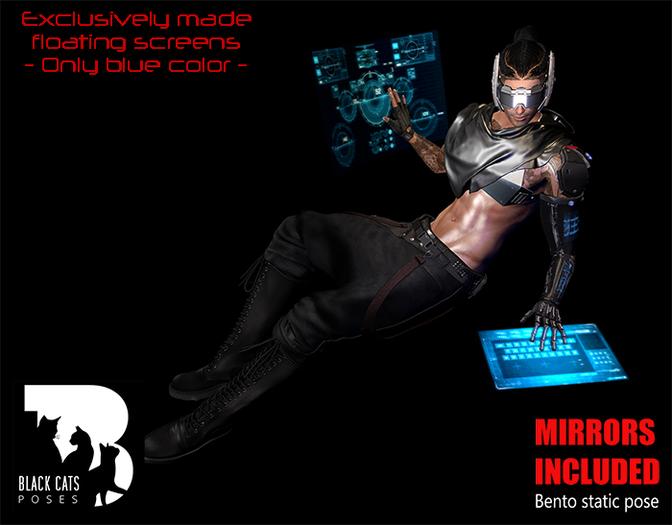 Black Cats poses - Floating Screens 4
