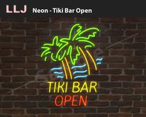 LLJ Neon TIki Bar Open