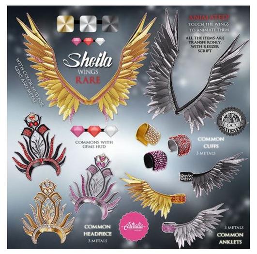 Astralia - Sheila headpiece (black)