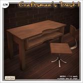[V/W] Craftsman Desk I - Workshop desk & chair with multiple sits - Mesh furniture