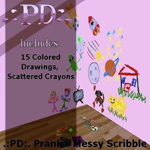 .:PD:. Prank Wall Scribble Set (wear to unpack)