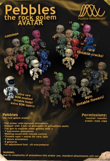Pebbles the Golem - VOUCHER - rare 12