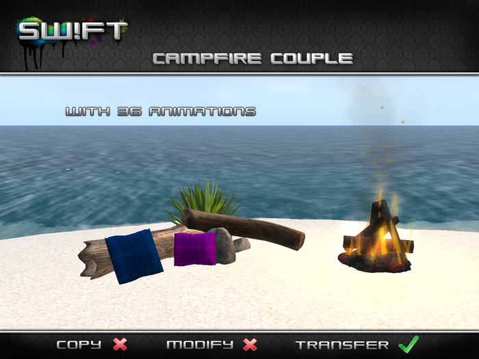 -SWIFT- Campfire Couple - 36 High quality animations 