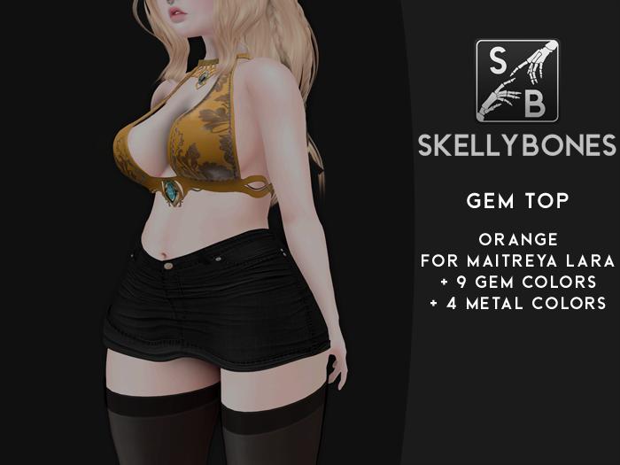 Skellybones -- Gem Top - Orange Box