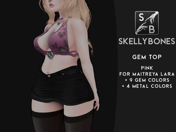 Skellybones -- Gem Top - Pink Box