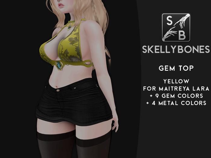 Skellybones -- Gem Top - Yellow Box