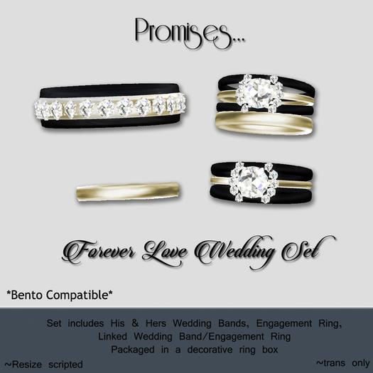 .:MDD:. Forever Love Wedding Set-Gold *Boxed*