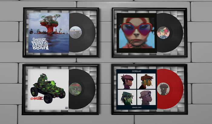 Gorillaz Framed vinyls Pack