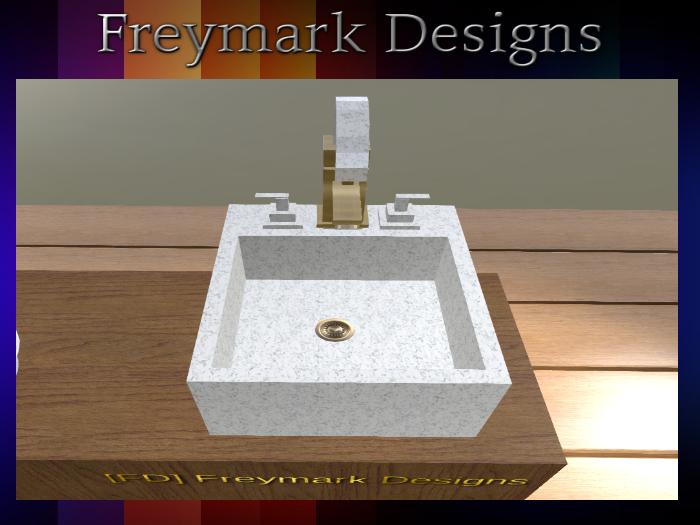 [FD] Dual Tap Sink [Marble] [Boxed]