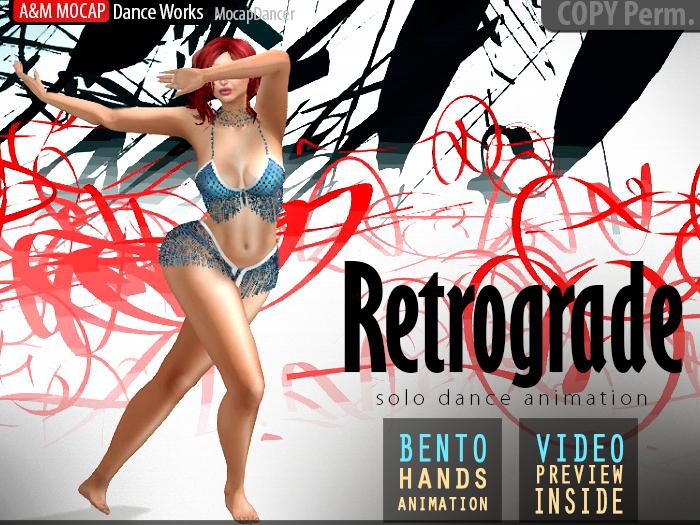 A&M: Retrograde - dance animation (Bento) :: #TAGS - contemporary, slow, sensual, Vogue