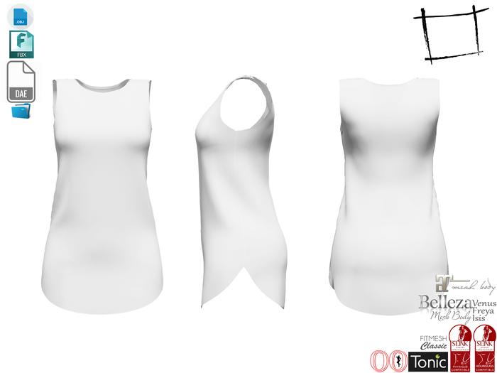 Dae Obj FBX Women's Sleeveless Spring - Summer Dress Slink, Maitreya, Ocacin Voluptuous, Belleza, 