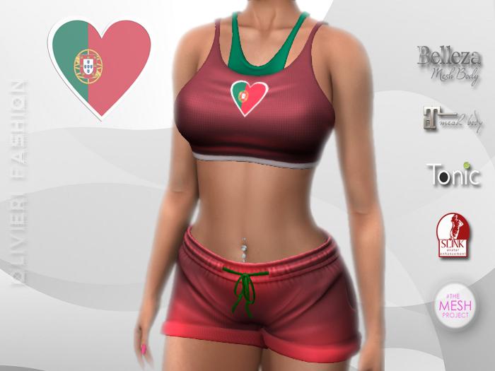 PORTUGAL - TANK TOP & SHORTS - Heart