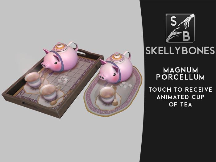 Skellybones -- Magnum Porcellum Piggy tea set box