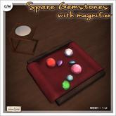 [V/W] Spare Gemstones with jeweler magnifier - 1 LI - Mesh prop