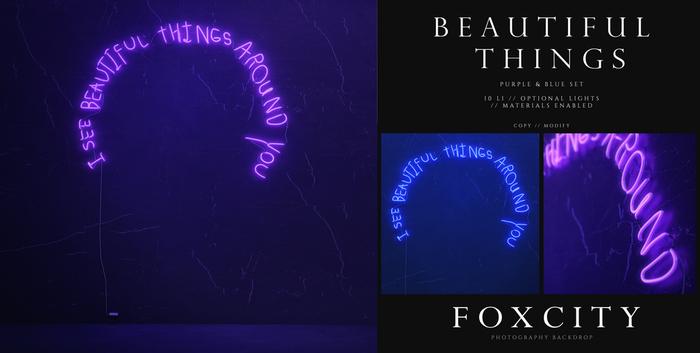 FOXCITY. Photo Booth - Beautiful Things (Purple & Blue Set)