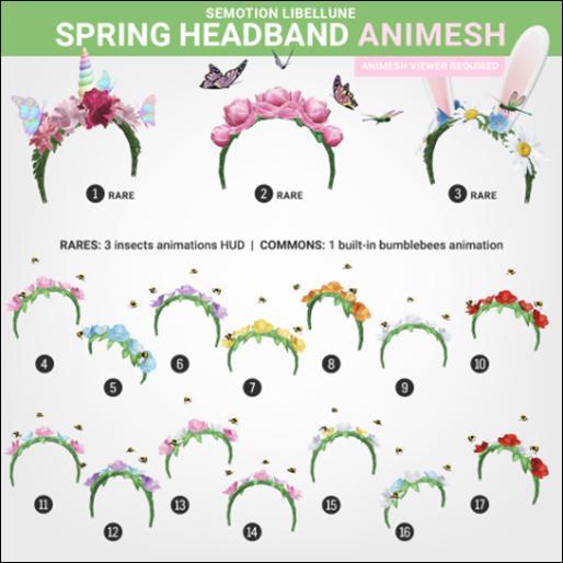 SEmotion Libellune Spring Headband Animesh #6