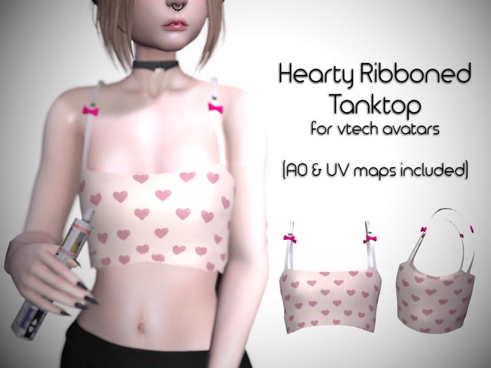 V-Tech Heart Ribboned Tanktop