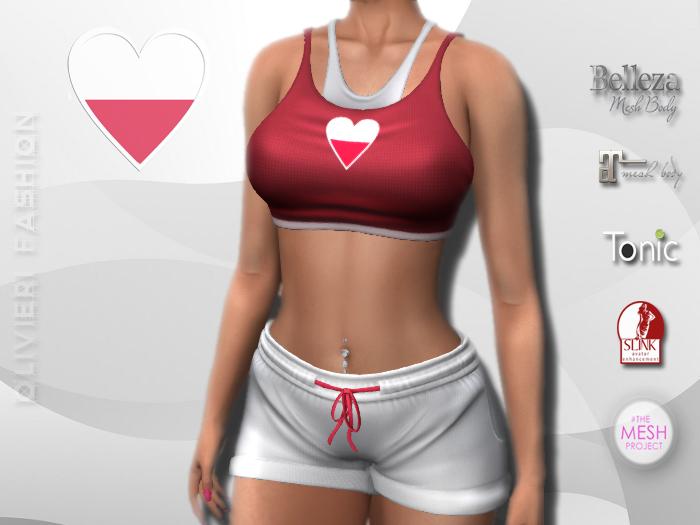 POLAND - TANK TOP & SHORTS - Heart