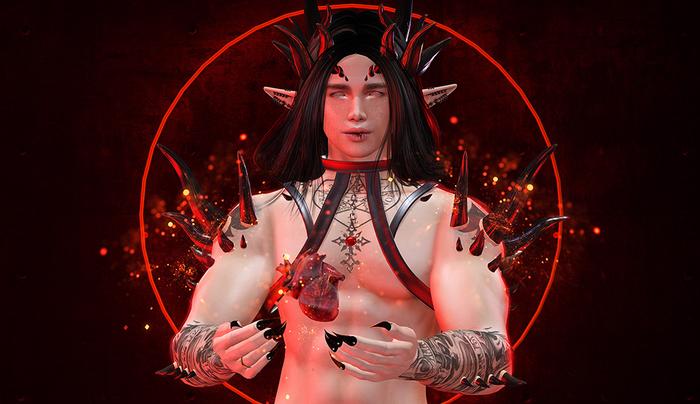 {Fantasy world}Body strap w/s cross[Signature]