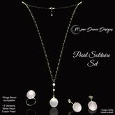.:MDD:. Pearl Solitaire Set-Gold