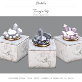 Dahlia - Tranquility - Crystal Agate Marble Boxes - Gold