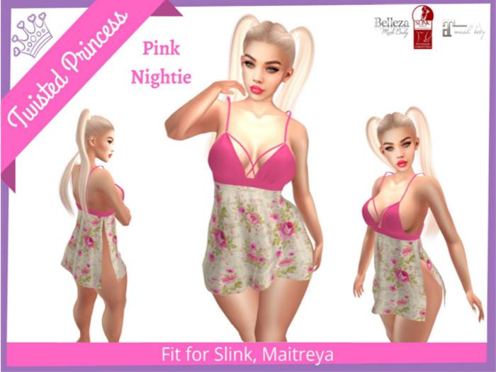 TP- Pink Flowery Nightie 