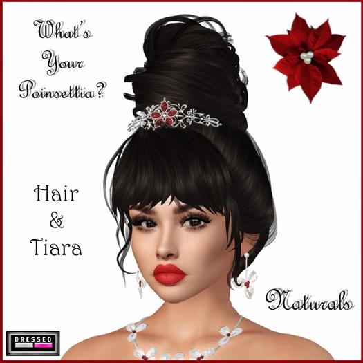 ::DBL:: What's Your Poinsettia Hair  & Tiara ~ Naturals
