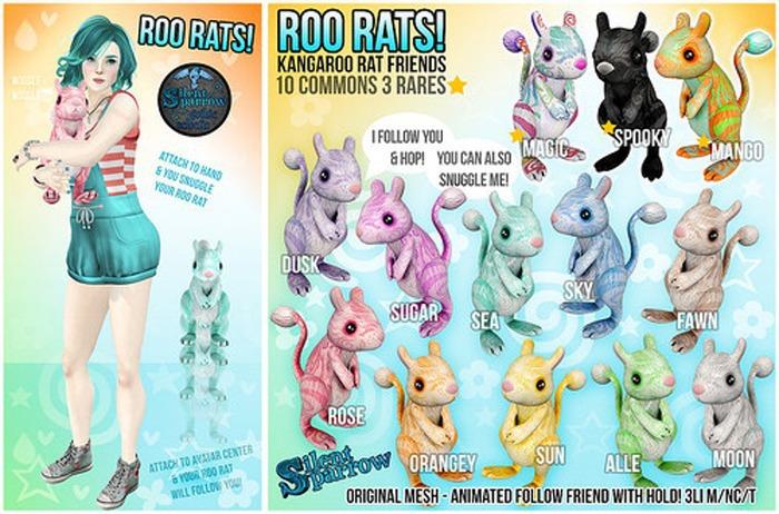 ~silentsparrow~ Magic - Roo Rat - Hold & Follow Friend RARE 1