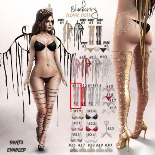 #11 Blueberry - Iconic Doll - Shoes - Pixie - Maitreya