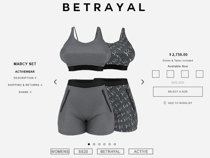 BETRAYAL. Marcy Set GRANITE